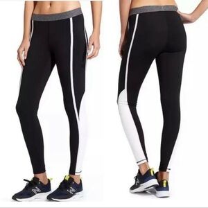 Derek Lam 10c Athleta Black Merge Tights‎ Leggings Size: S